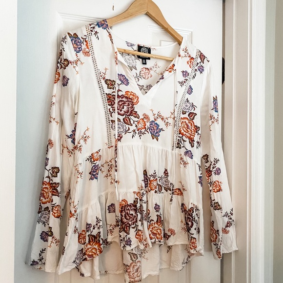 bobeau Tops - Boho floral top